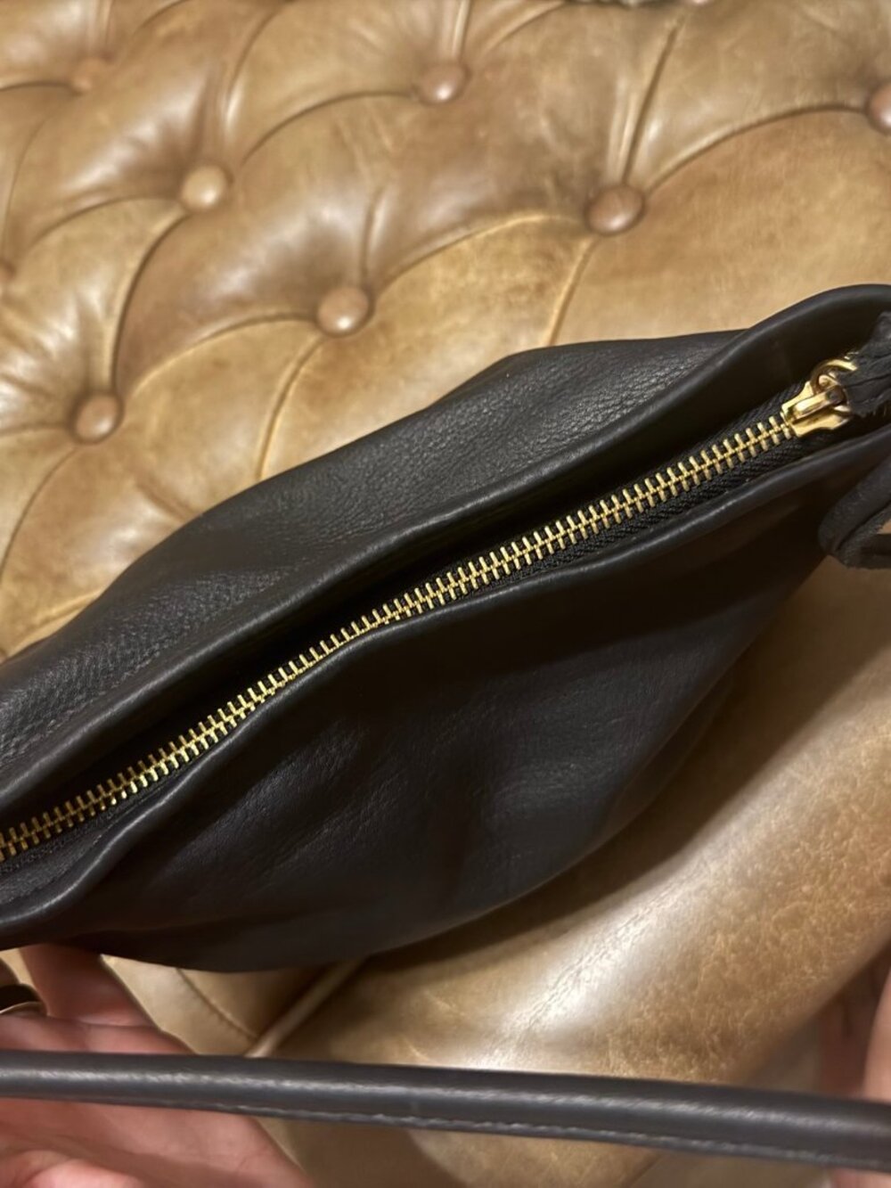 Margot New York Black Leather Crossbody Bag - Picture 5 of 8